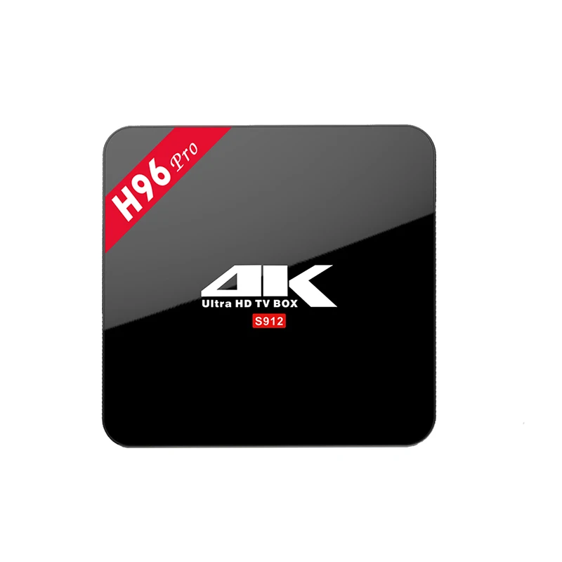 

H96 PRO S912 64bit Octa Core 2GB 16GB Android 6.0 TV Box Bluetooth 4.1 2.4G/5.8GHZ WiFi H.265 4K Smart Media Player