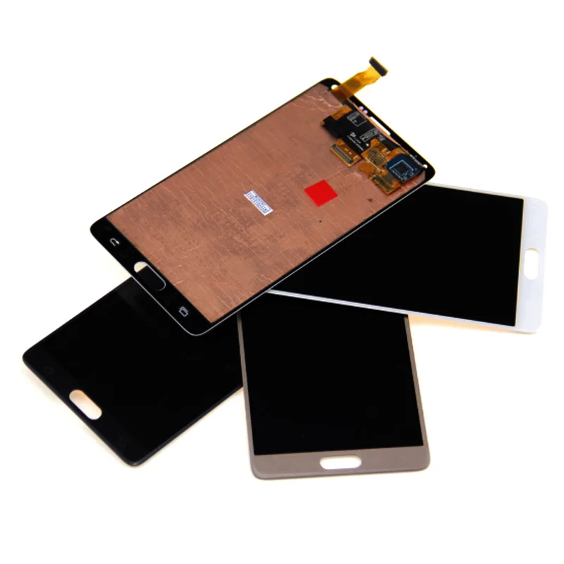 Супер AMOLED для SAMSUNG Galaxy Note 4 ЖК-дисплей сенсорный экран дигитайзер Запасные части N910 N910A N910F N9100