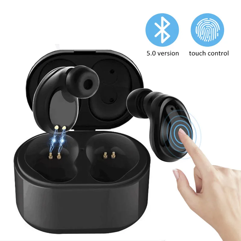 

TWS Bluetooth 5.0 Earphone For iphone 7 mi 9 Touch Control Wireless Earphone Waterproof Earbuds Headset For redmi note 7 Headset