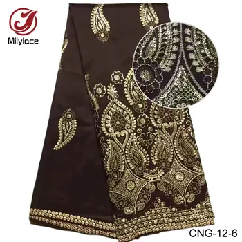 

Popular george shiny lace fabric 10 colors available african sequins lace nigerian george silk lace fabric for dress CNG-12