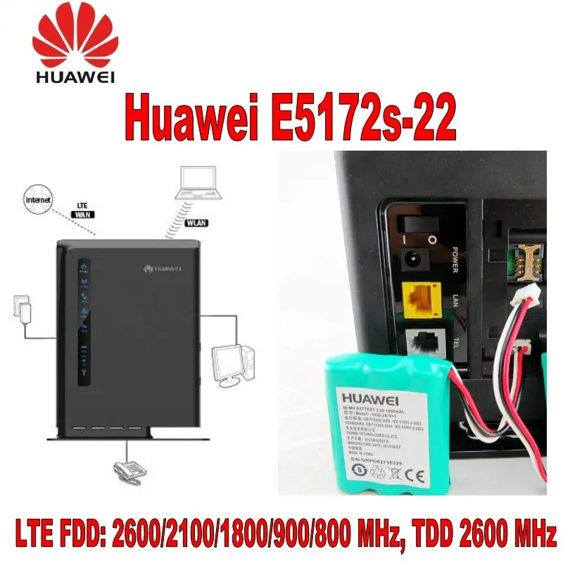 Huawei E5172s 22 4G LTE WLAN Router 150Mbit (LTE / HSPA+) 1000mAh