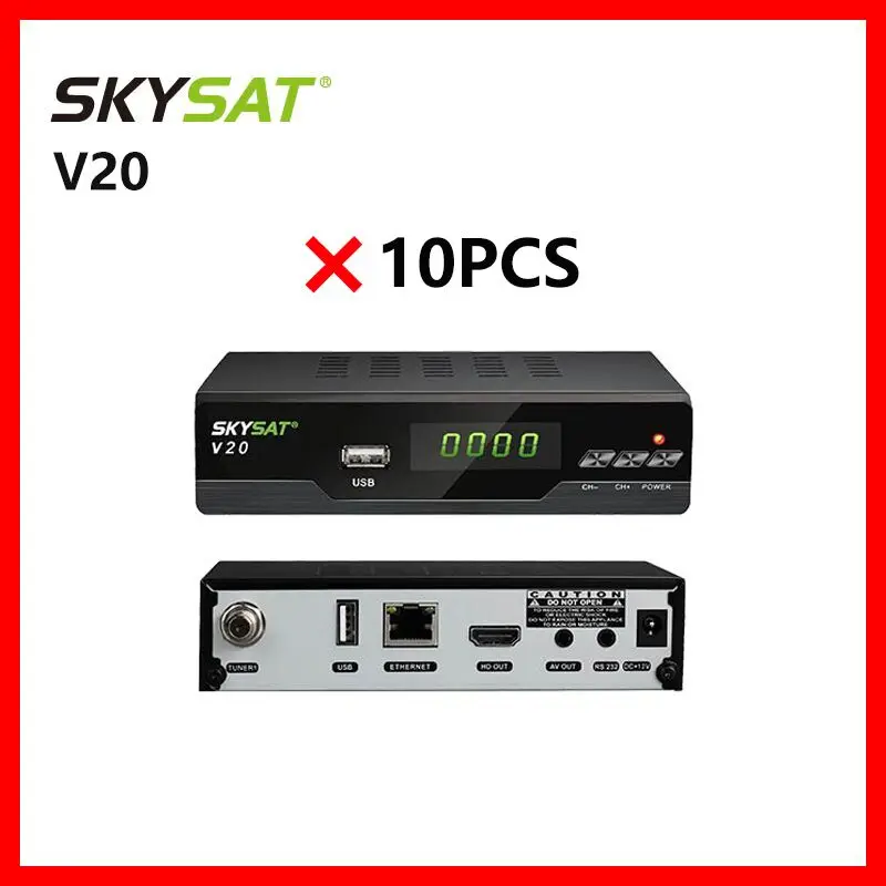 [10 шт] SKYSAT V20 с 2 Гб памяти LAN H.265 Поддержка Wi Fi ACM cccamd Newcamd IPTV m3u Xtream коды Youtube Авто Powervu