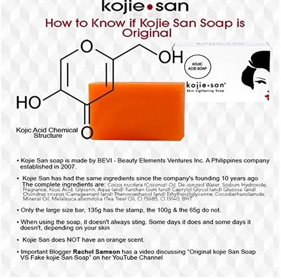Бесплатная доставка Kojie San осветляющее мыло для кожи 135 г Большой 1
