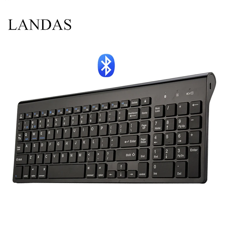 Landas Universal Bluetooth Wireless Keyboard For Mac 102 Key USB Wired Bluetooth Keyboard For IOS For Android For Windows Laptop Landas Universal Bluetooth Wireless Keyboard For Mac 102 Key USB Wired Bluetooth Keyboard For IOS For Android For Windows Laptop
