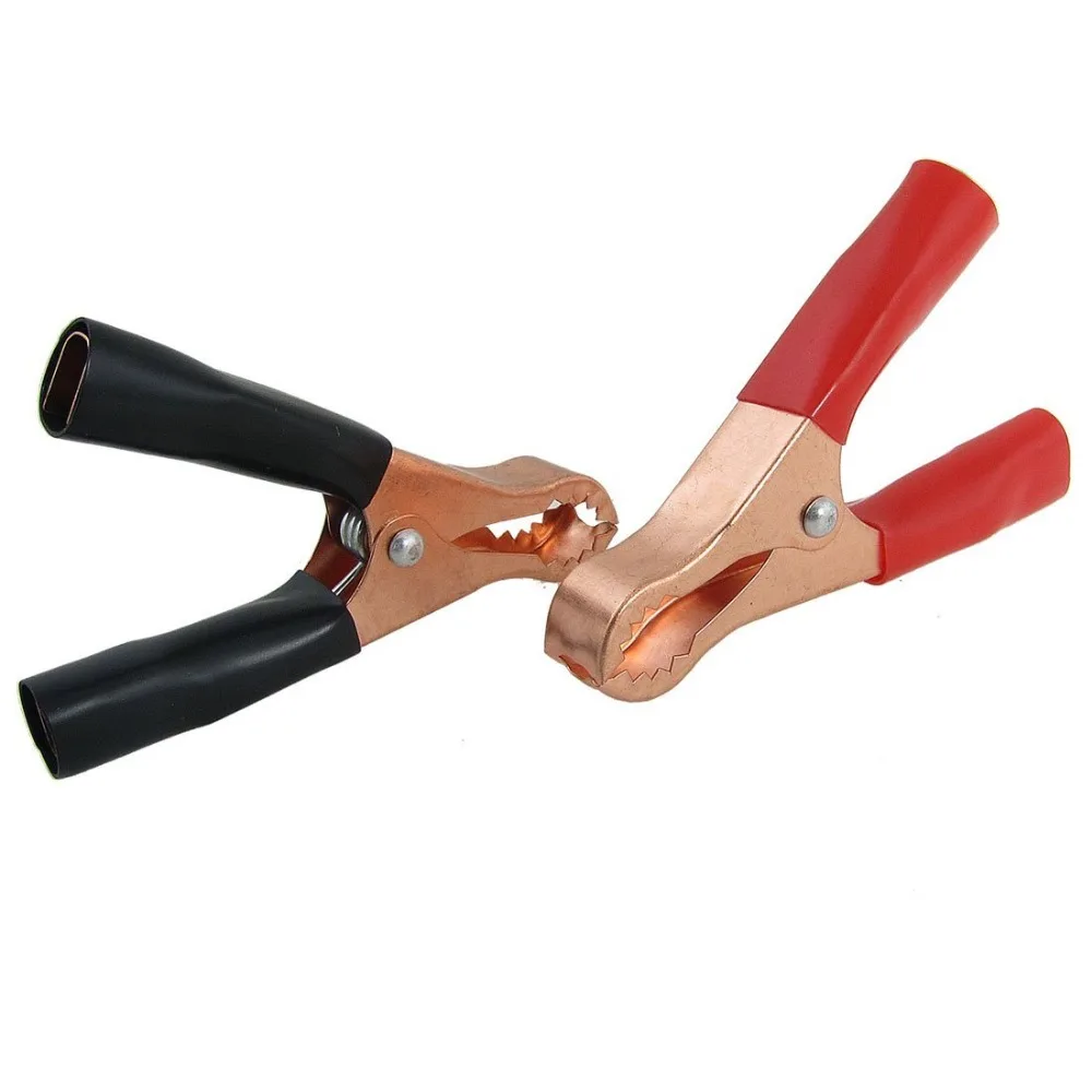 

8PCS 50A 80mm CAR BATTERY Insulated CLIP ALLIGATOR Test Clamp adapter