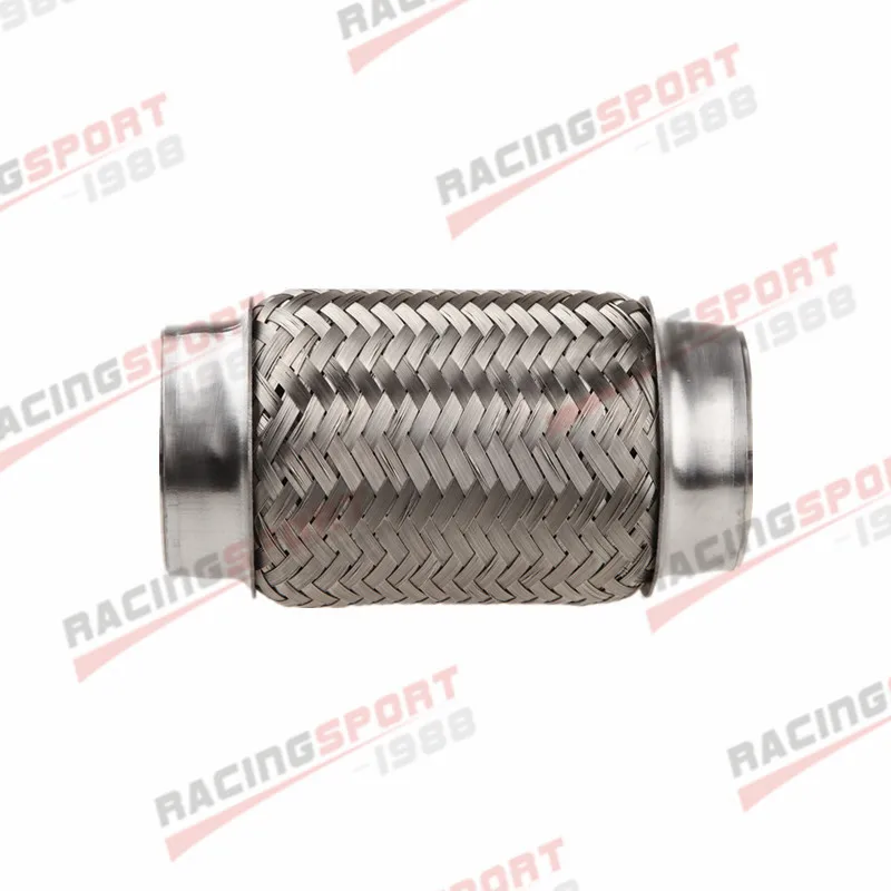 

3.5" Exhaust Flex Pipe 6" Heavy Duty Stainless Steel Bellows Inner Braid