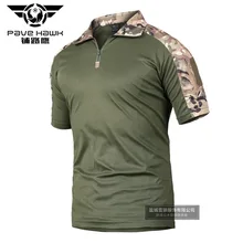 Тактическая футболка с коротким рукавом в виде лягушки, уличная камуфляжная футболка Cs для альпинизма, кемпинга, тактическая быстросохнущая Спортивная тренировочная одежда для пеших прогулок