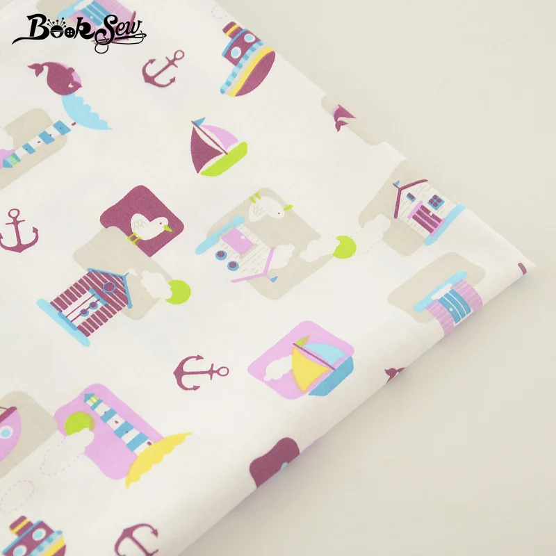 

100% Cotton Fabric Home Textile Lovely Cartoon Designs DIY Patchwork Quilting Sewing Craft Bedding Decoration Dolls Dress Tissue