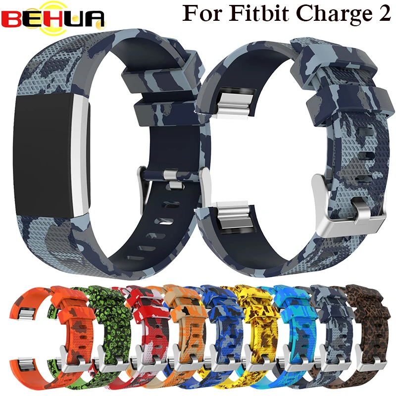 Silicone Replacement Watch Band For Fitbit Charge 2 Heart Rate Smart