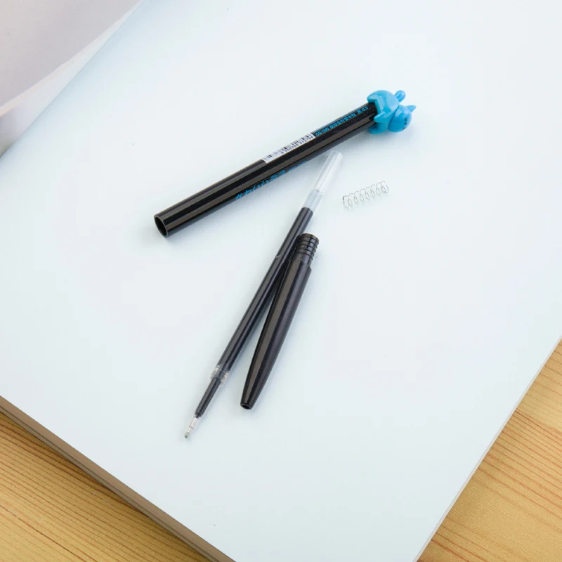 32 шт./лот каваи гелевая ручка с фигуркой котенка милые kitties 0,5 мм черные чернильные ручки японские аксессуары для офиса школьные принадлежности DB579