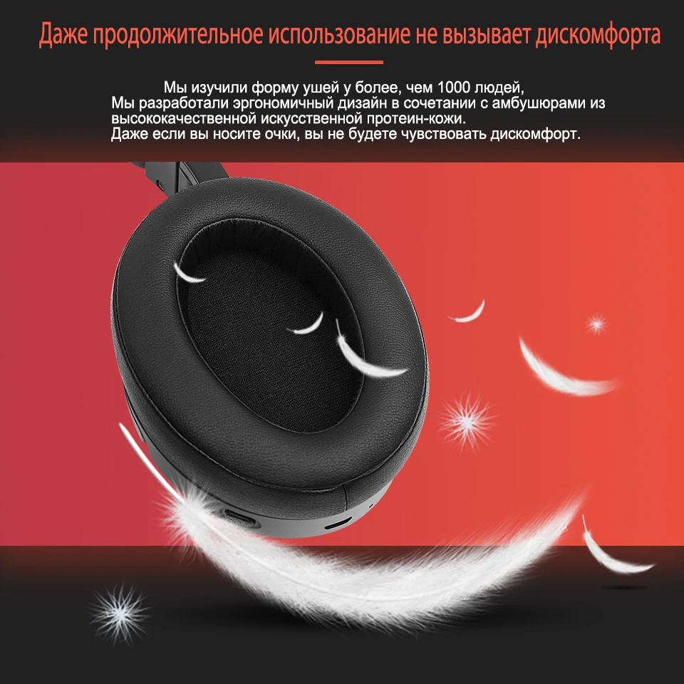 LCJCHDF M1 Active Noise Cancelling Headphones Wireless Headset Microphone Portable Headset With Microphone For Phones And Music