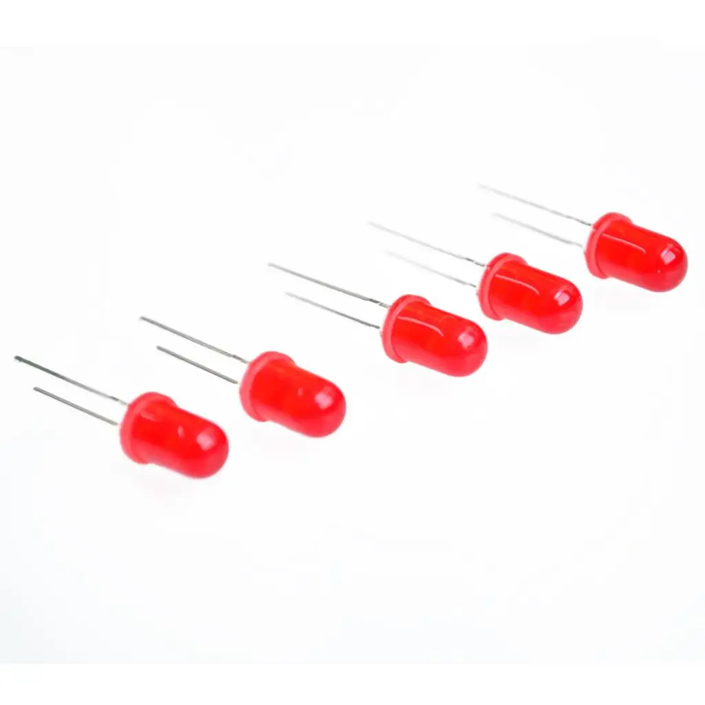 

10pcs/lot 5MM RED Color LED Lamp Light Light-emitting Diodes Drop