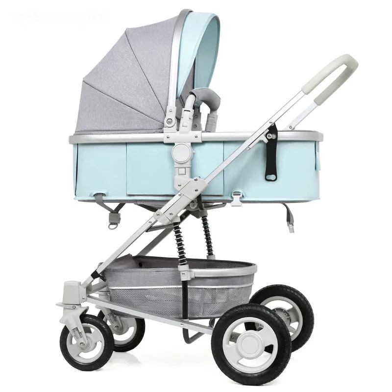 

Baby stroller folding umbrella cart lying fold shockproof newborn carriages four wheels ultra-light portable Two-way baby pram