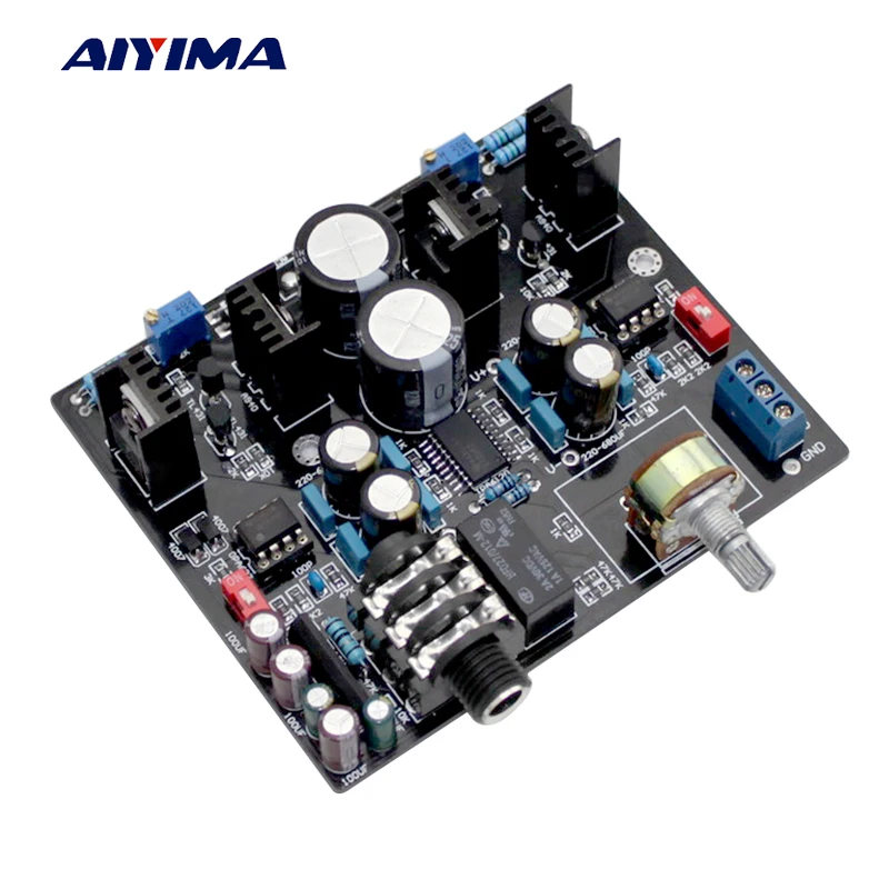 AIYIMA TPA6120A Headphone Amplifier board NE5534 for 32-600 ohm speaker with Headphone protection