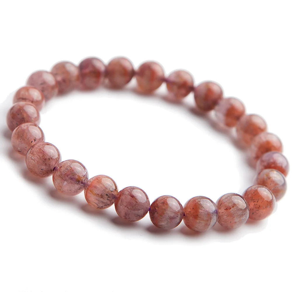 

Genuine Natural Auralite 23 Man Women Man Powerful Purple Red Canada Round Beads Bracelets 7mm 8mm Reiki AAAAA Drop Shipping