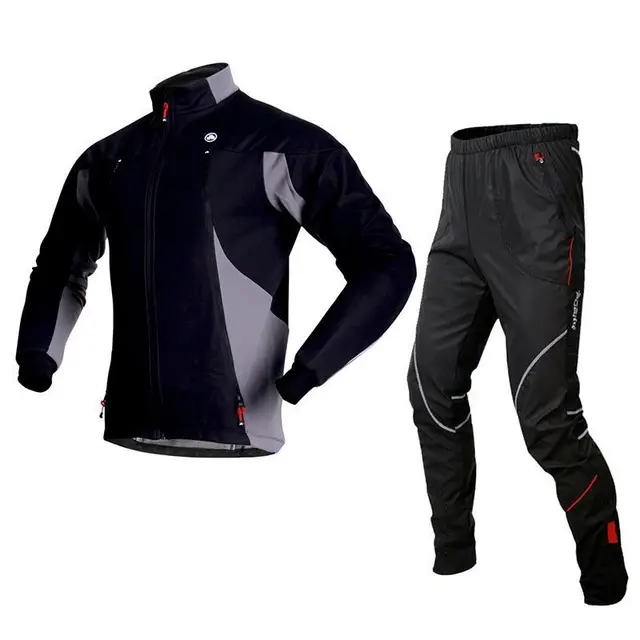 Cheap SOBIKE Cycling Suits Set Fleece Thermal Winter Jacket-Neo & Fleece Pants-Whirlwind Trousers Long pants Windproof Cycling Clothes
