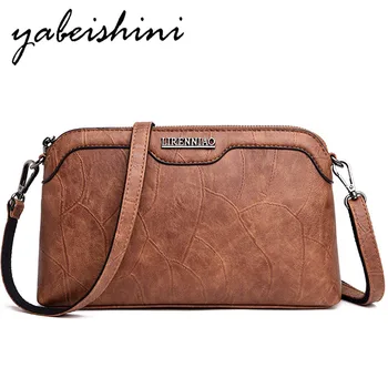 

Fashion Women Leather Messenger Bags Small Crossbody Bags For Women Vintage Handbags Luxury Designer Sac a Main Flap Ladies Bag
