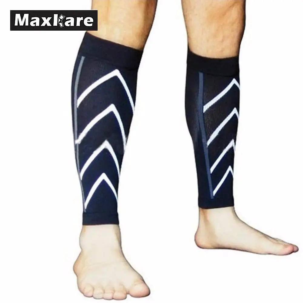 

Maxkare 1Pair Calf Support Compression Leg Sleeve Running Sports Socks Shin Splint Outdoor Exercise Brace Wrap