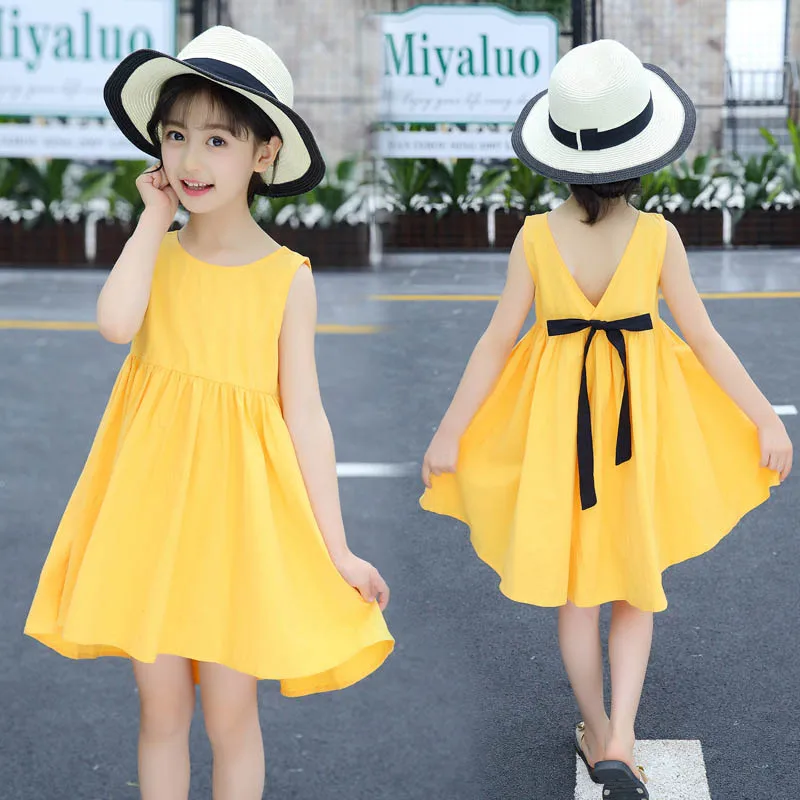 yellow cotton frock