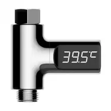 LED Display Water Shower Thermometer Self-Generating Electricity Water Temperature Monitor Energy Smart Meter for Baby Care LED Display Water Shower Thermometer Self-Generating Electricity Water Temperature Monitor Energy Smart Meter for Baby Care
