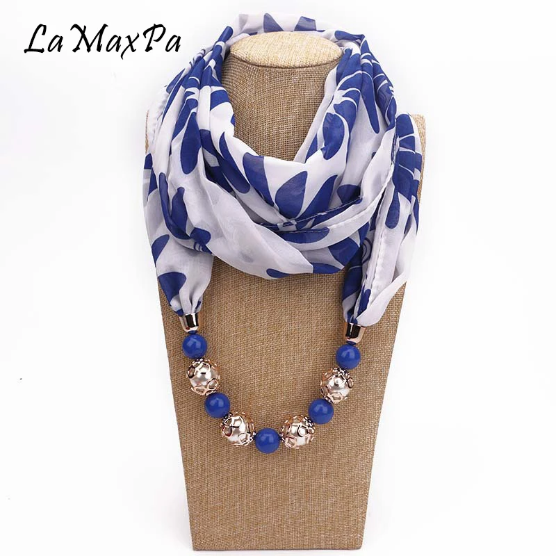 Женский шарф с кулоном LaMaxPa кольцо Ювелирное Украшение|scarf mujer|scarf femalependant scarves |