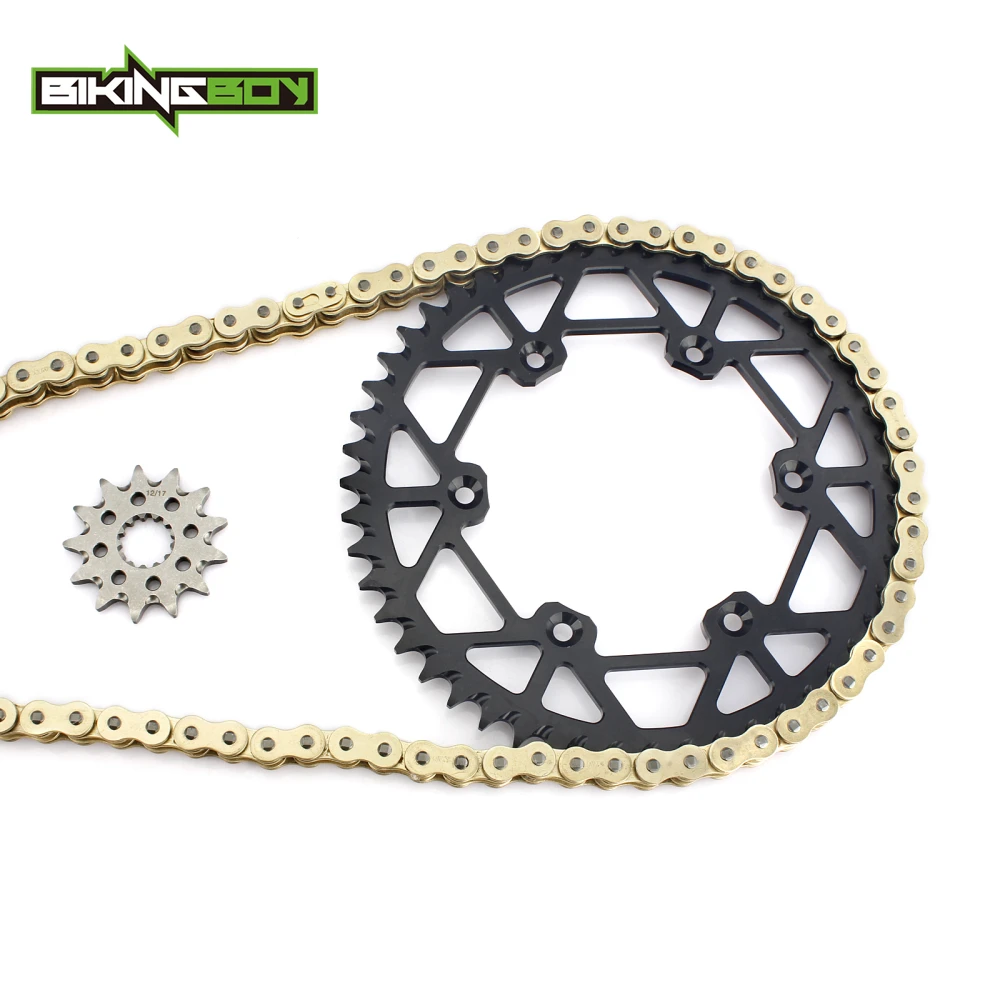BIKINGBOY 12T Передняя 48 T 52 Задняя звездочка 520 120L X ring цепь для 13 12 11 10 09 08 07 YZ 250 99 16 WR450F 03 15