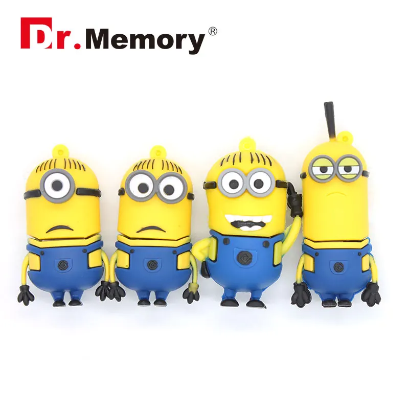 

11 Styles USB 2.0 Flash Drive 16G usb stick 32GB Memory Stick Drive Minion 8G Pendrive 4G Flash Card Pendrive Personalized gift