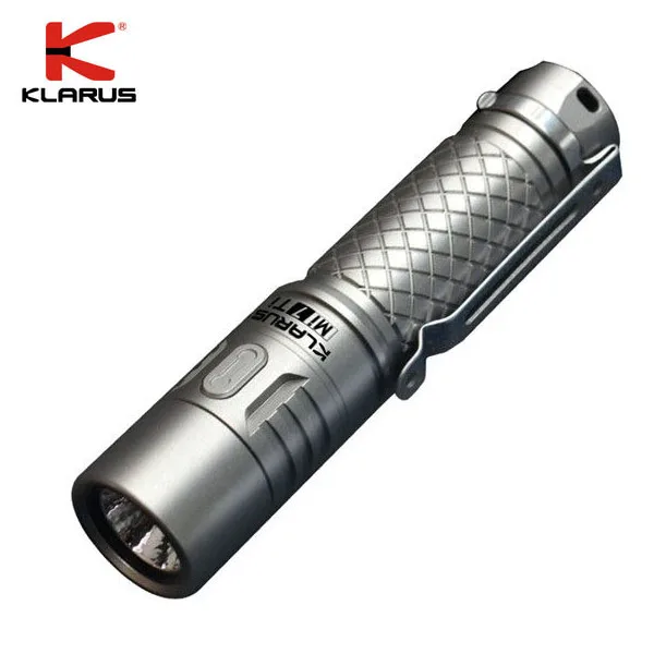 

New Arrival KLARUS Mi7 Ti 700 Lumens CREE XP-L HI V3 LED Portable Titanium AA Flashlight with Free Battery