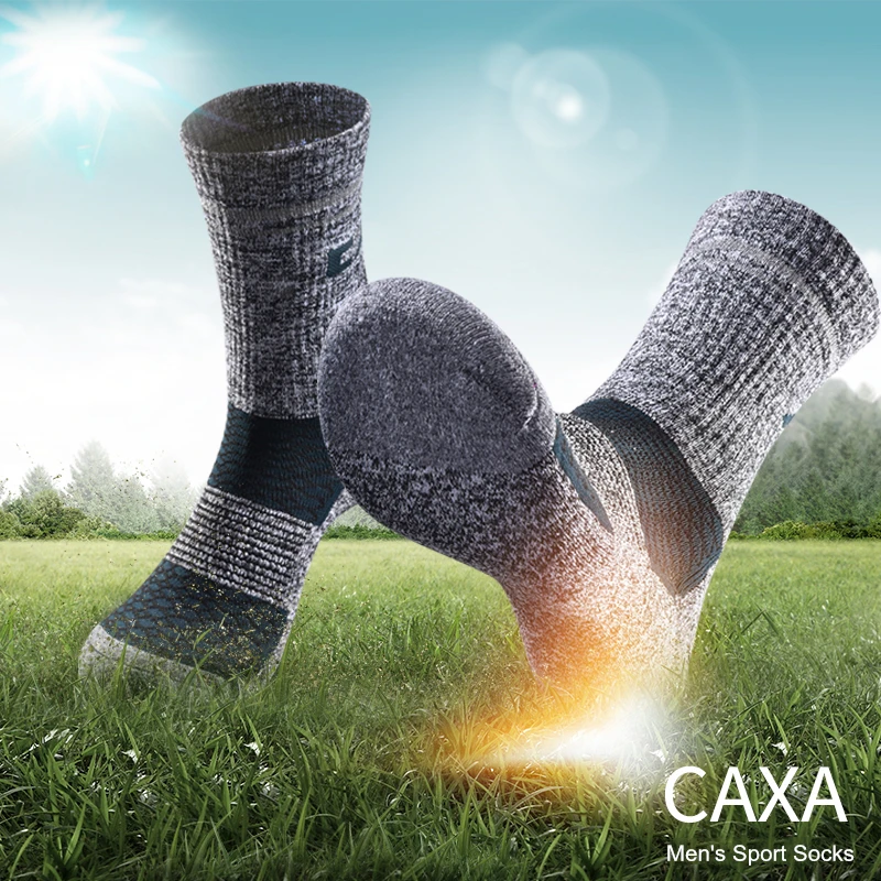 Новые модные Светоотражающие носки, мужские быстросохнущие дышащие эластичные толстые теплые носки, мужские осенне-зимние носки, 3 пара/лот