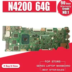 Для Asus Vivobook Flip TP401NA TP401N материнская плата N4200 64G SSD 4 Гб ram 60NB0GW0-MB1702
