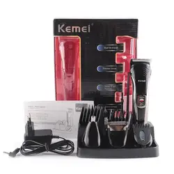 Kemei km-590a 7 в 1 Профессиональная машинка для стрижки волос Ухо волос в носу бритвы Триммер для стрижки станок для бритья Триммер для стрижки