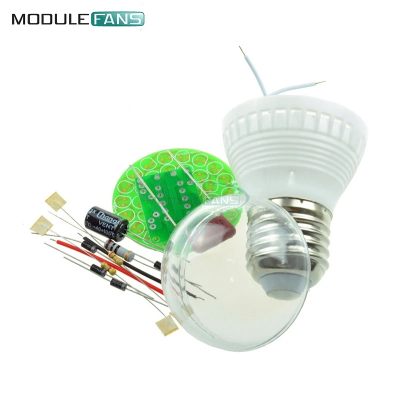 1 Set Energy-Saving 38 LEDs Lamps DIY Kits Electronic Suite New