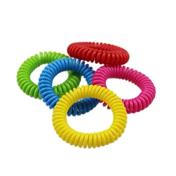 

Mosquito Repellent Bracelets Natural Deet Free Waterproof Spiral Wrist Bands New