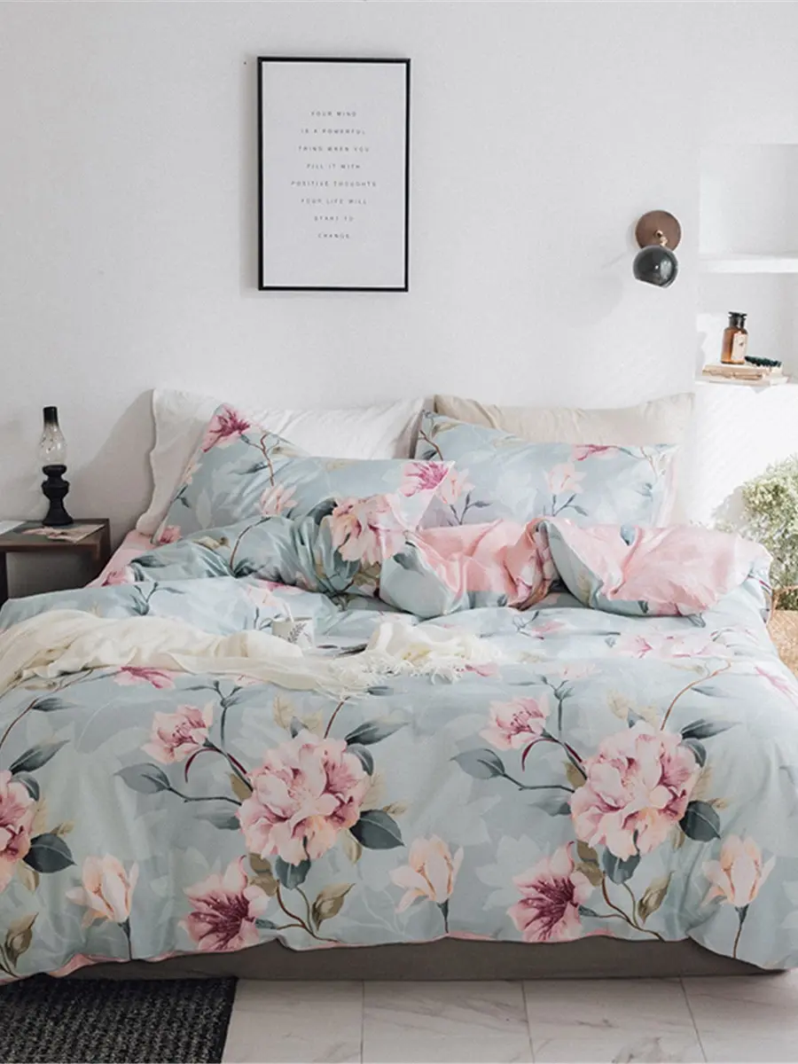 

Duvet Cover Set 3/4Pcs Floral Exquisite Home Linens