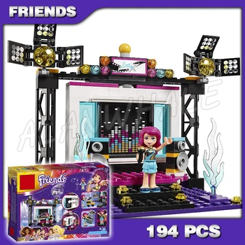 

194pcs Friends Series Super Pop Star TV Studio Olivia Andrea Stage 10538 Building Brick Blocks Model Toys Compatible with Lago