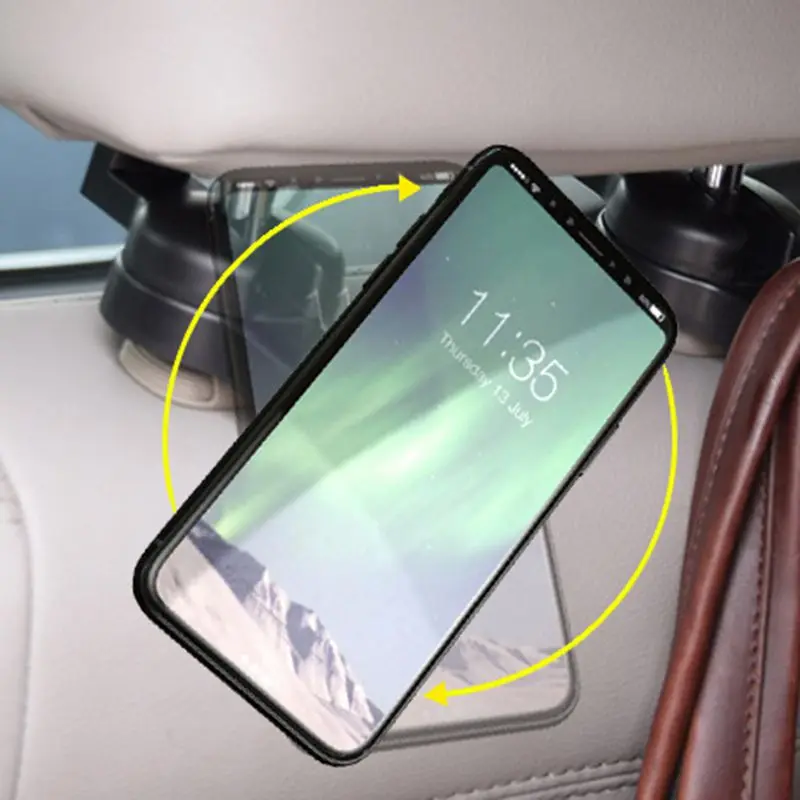 Подголовник Автомобильный держатель для телефона и крюк регулируемый задний набор магнитный автомобильный держатель для iPhone X 8 Многофункциональная подставка для мобильного телефона