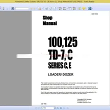 Komatsu гусеничный погрузчик магазин руководство (все)|manual|