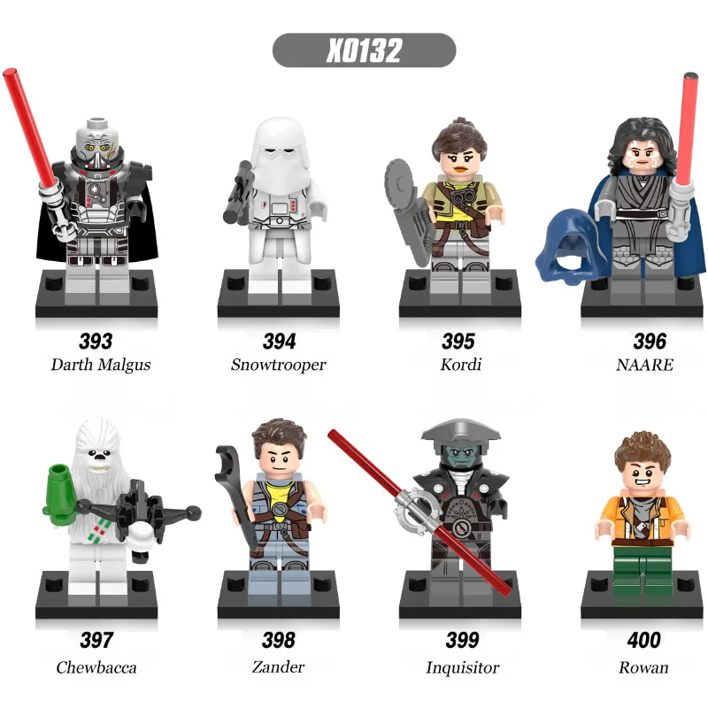 

Super Heores Satr Wars Snowtrooper Chewbacca Inquisitor Rowan NAARE Kordi Darth Malgus Zander Bricks Children Gift Toys