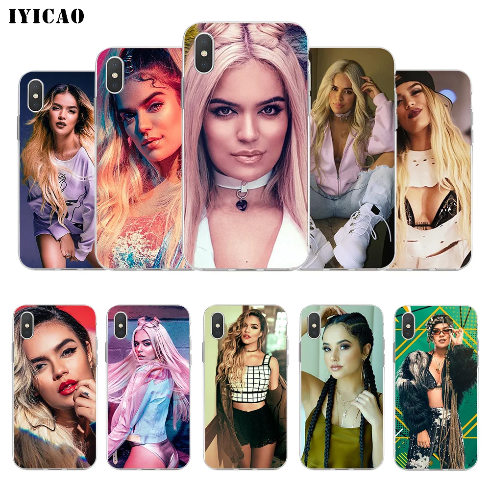Мягкий силиконовый чехол для телефона IYICAO Latin singer Karol G iPhone X XR XS MAX 6 6s 7 8 Plus 5 5S SE TPU |