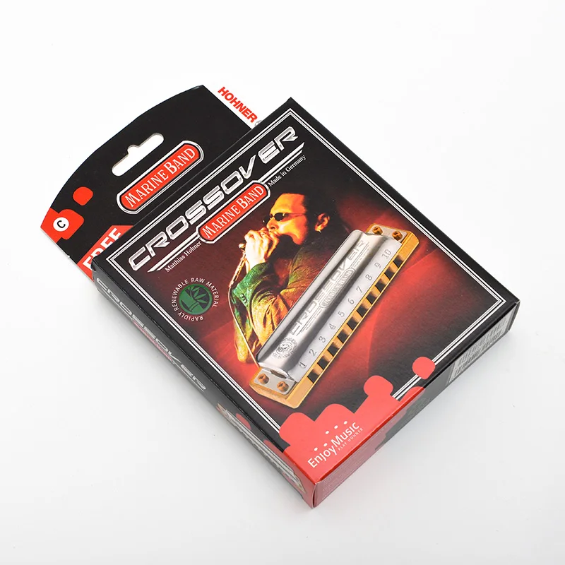 Hohner Marine Band кроссовер 10 отверстий диатонической гармошка бамбуковый гребень Губная гармошка Gaita Стандартный 10 отверстие Арфы