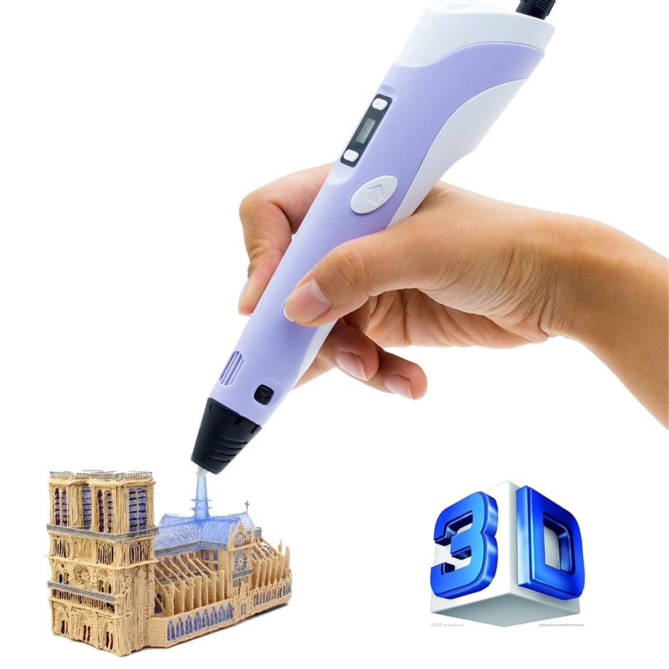 3D pens Myriwell 2nd Generation RP 100B LED Display DIY 3D Printer Pen With 3Color 9M