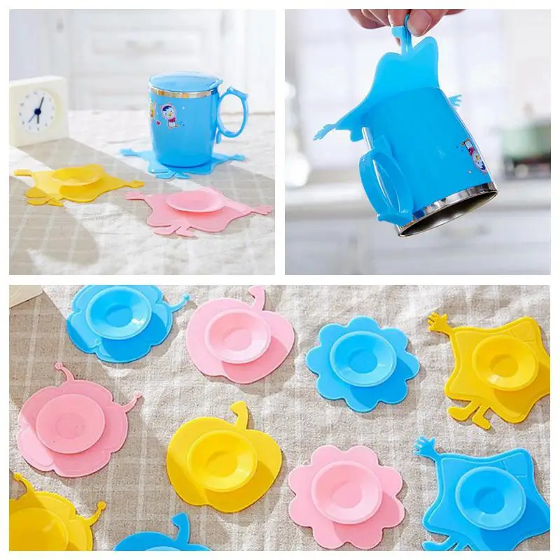 

2Pcs Baby Dish Sucker Kids Tableware Non-slip Bowk Children Dinnerware Pad Bowl Suction Pads Baby Plate Silicone Meal Mat