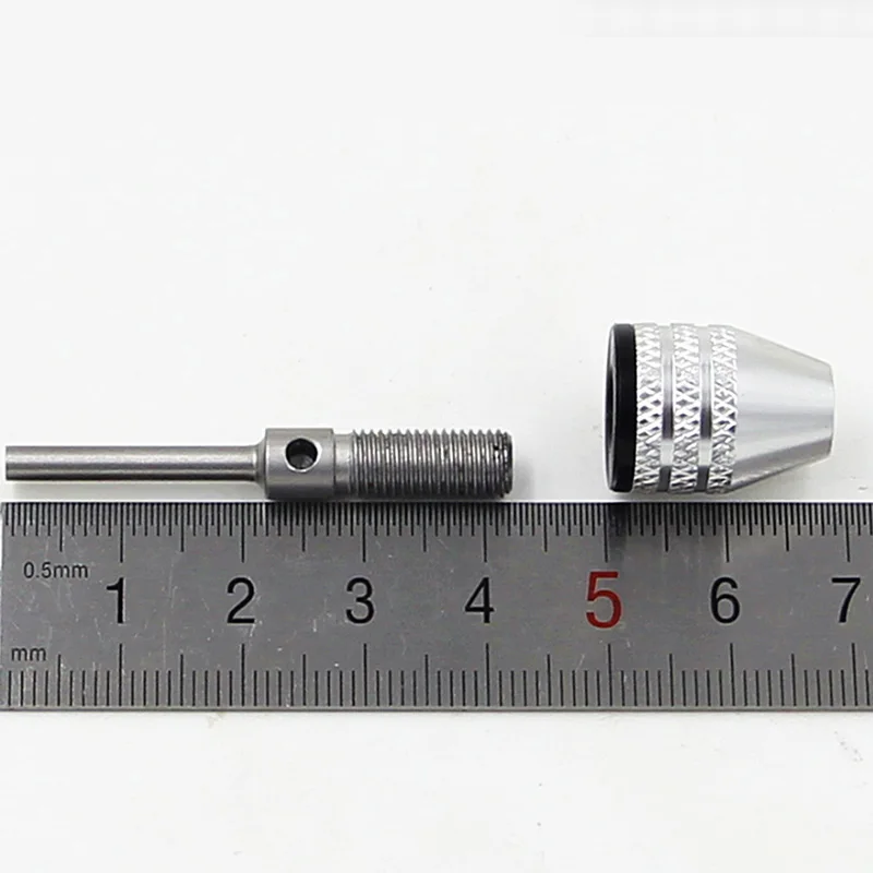 

1/4" Keyless Drill Bit Chuck Round Shank Adapter Converter 0.3-3.4mm Quick Change Chuck Made of Aluminum Alloy Hand Tool Set