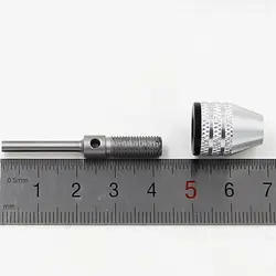 1/4 "Keyless патрон для сверла дрели Круглый хвостовик адаптер конвертер 0,3-3,4 мм быстросменный патрон изготовлен из алюминиевого сплава ручной