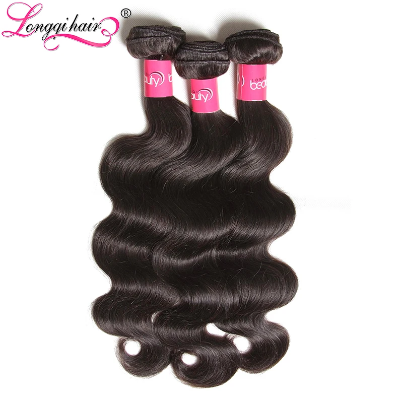 

Longqi Peruvian Body Wave Bundles Remy Human Hair Extension Natural Hair Bundles 8 - 30 Inch 1 3 4 Bundles Deal Free Shipping