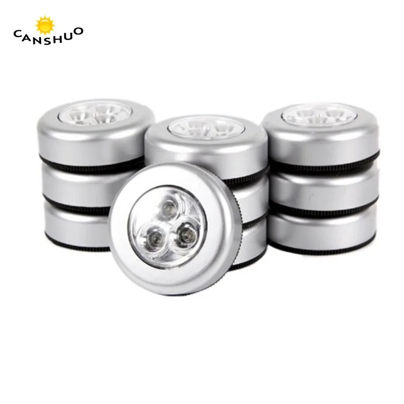 

3LEDS 3AAA Battery-powered Night Light Closet light On Anytime for Closets Cabinets Counters Bedroom Bedside In car etc