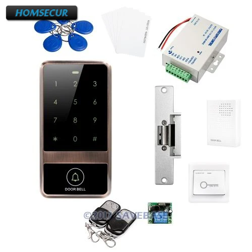

HOMSECUR Waterproof Door Lock 125Khz Access Control Kit With Waterproof Design For Outdoor and Indoor Usage