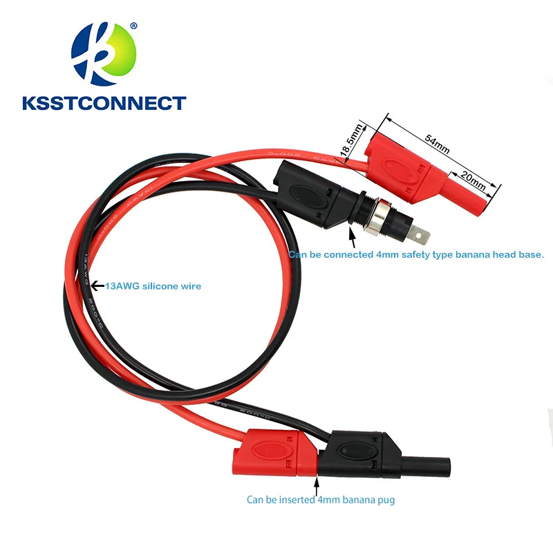 TL440 1 0 метров Высокое качество 13AWG гибкие силиконовые испытательные выводы
