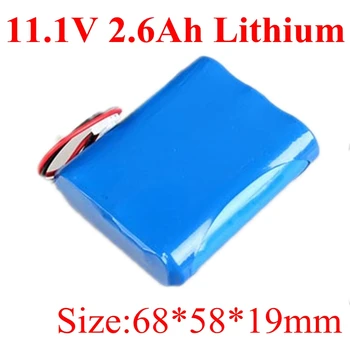 

Free Shipping 11.1v 18650 2600mah Li-ion Rechargeable Battery Pack 18650-3S Lithium Battery for Bee Amplifiers Speaker Led Toys