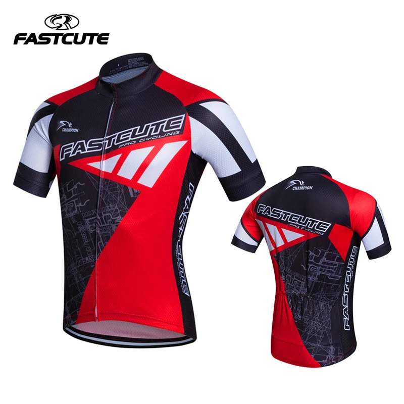 

Original Brand FASTCUTE Solid Color Bicycle Short Sleeve T-shirt MTB Ropa Ciclismo Maillot Mountain Bike Cycling Jersey